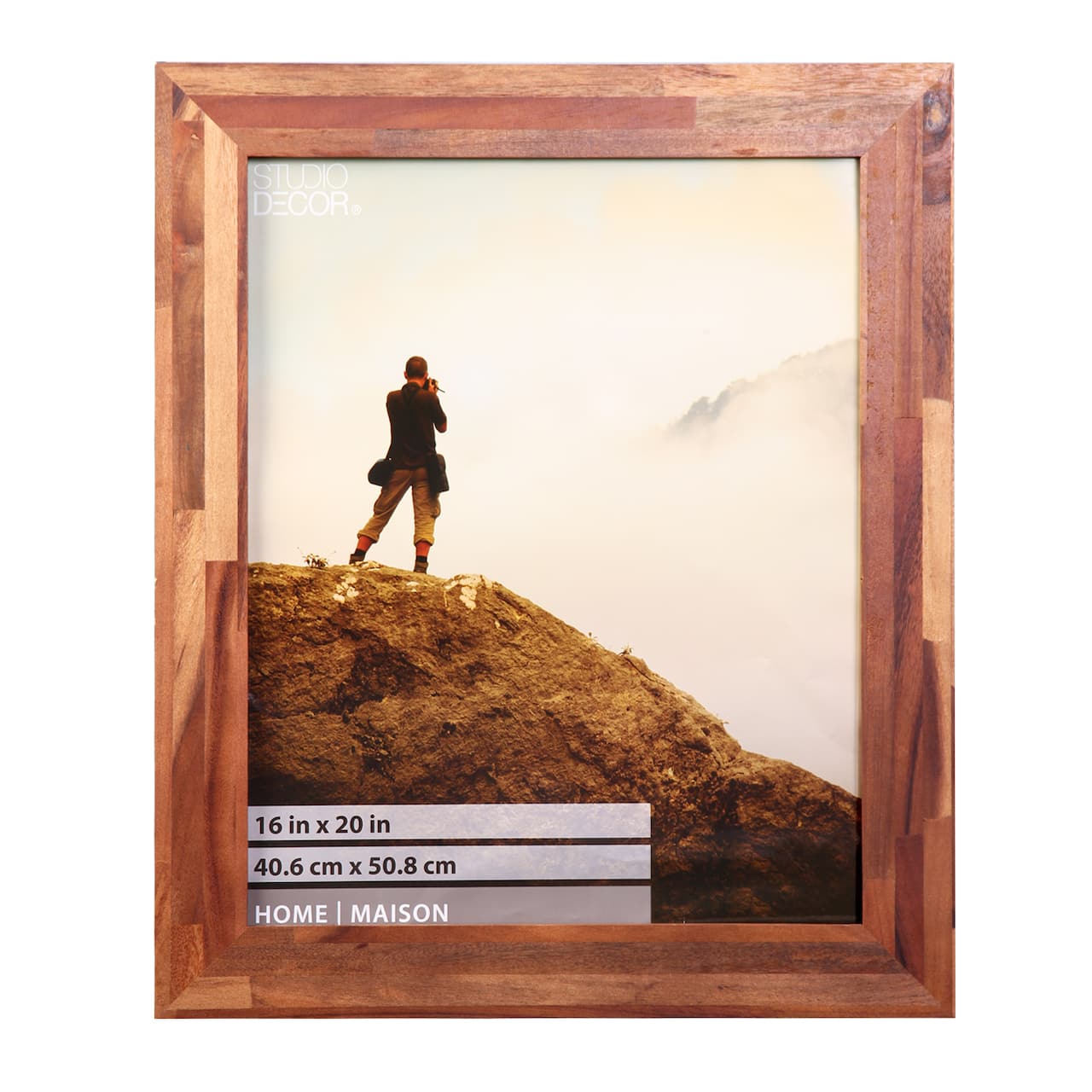 Home Natural Brown Wood Plank Frame by Studio Décor®